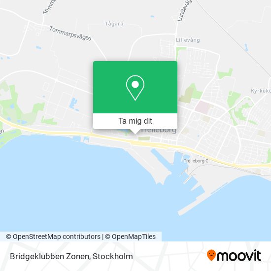 Bridgeklubben Zonen karta