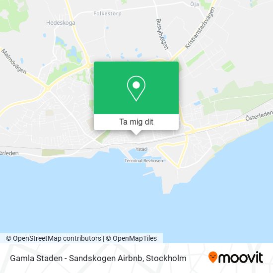 Gamla Staden - Sandskogen Airbnb karta