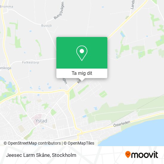 Jeesec Larm Skåne karta