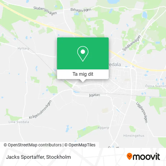 Jacks Sportaffer karta