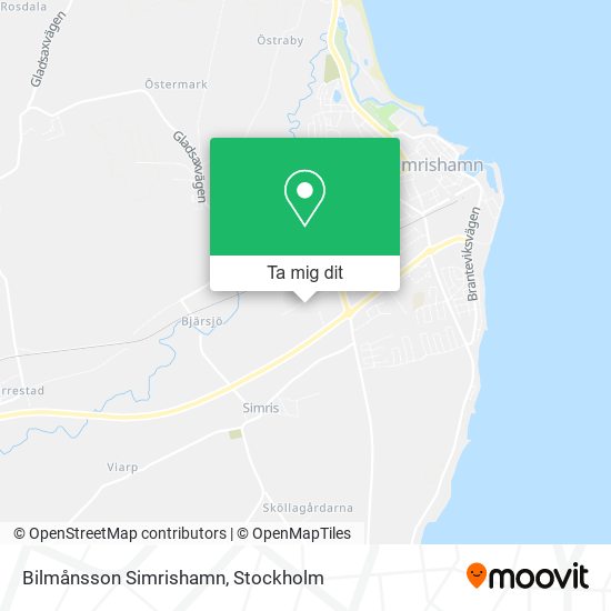 Bilmånsson Simrishamn karta