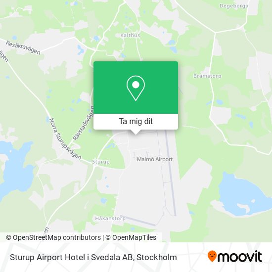 Sturup Airport Hotel i Svedala AB karta