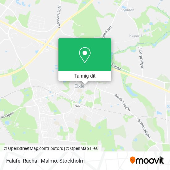 Falafel Racha i Malmö karta