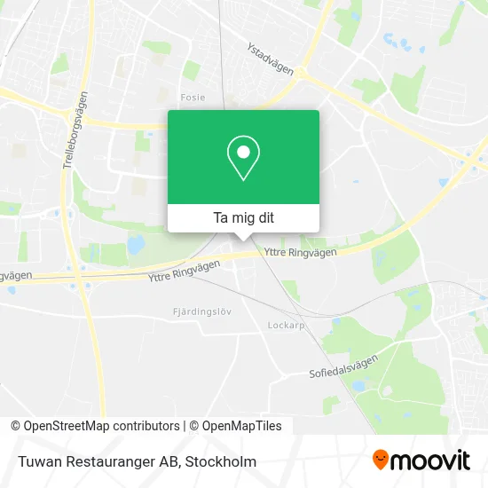 Tuwan Restauranger AB karta