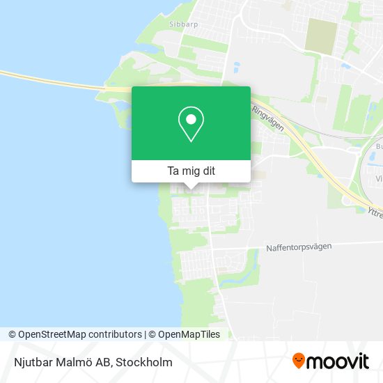 Njutbar Malmö AB karta