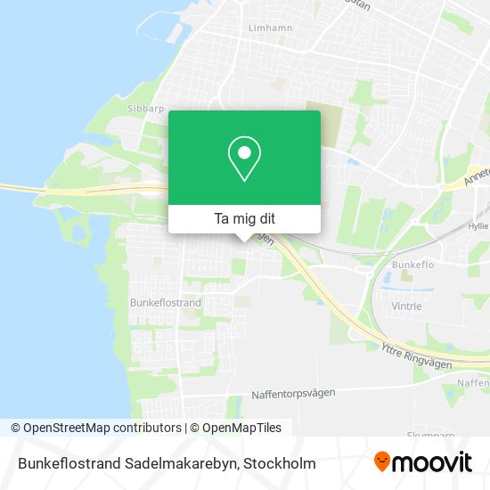 Bunkeflostrand Sadelmakarebyn karta