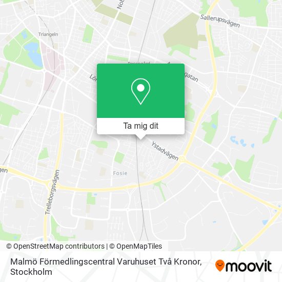 Malmö Förmedlingscentral Varuhuset Två Kronor karta