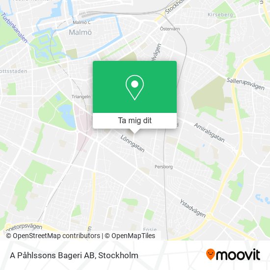 A Påhlssons Bageri AB karta