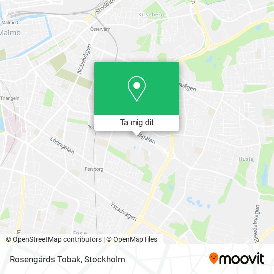 Rosengårds Tobak karta