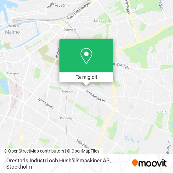 Örestads Industri och Hushållsmaskiner AB karta