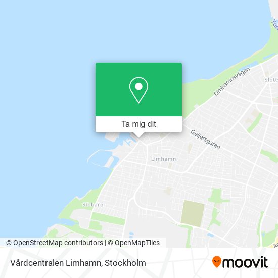 Vårdcentralen Limhamn karta