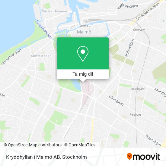 Kryddhyllan i Malmö AB karta