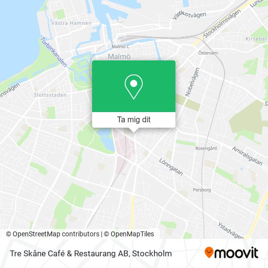Tre Skåne Café & Restaurang AB karta