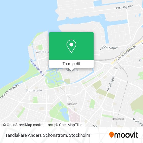 Tandläkare Anders Schönström karta