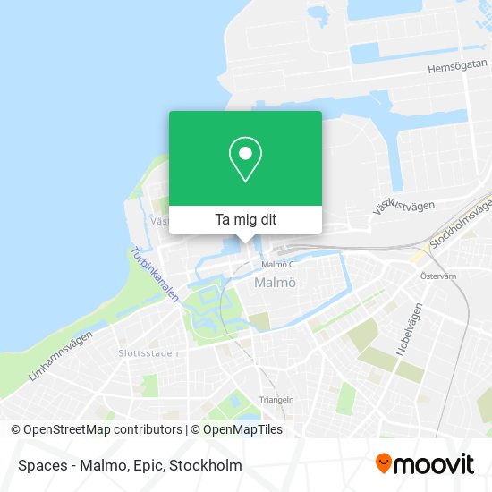 Spaces - Malmo, Epic karta