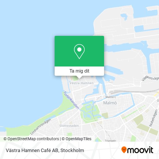 Västra Hamnen Café AB karta