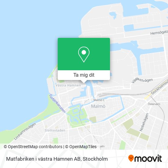 Matfabriken i västra Hamnen AB karta