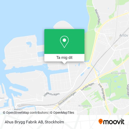 Ahus Brygg Fabrik AB karta