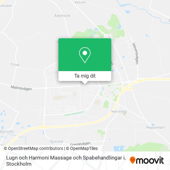 Lugn och Harmoni Massage och Spabehandlingar i karta