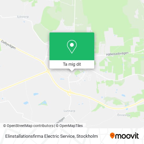 Elinstallationsfirma Electric Service karta