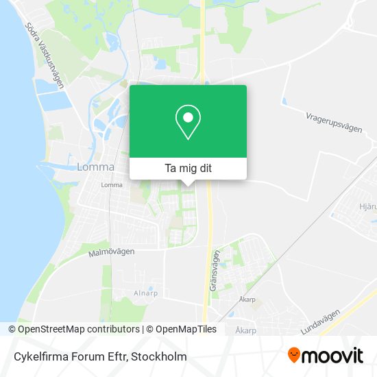 Cykelfirma Forum Eftr karta