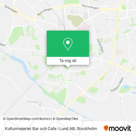 Kulturmejeriet Bar och Cafe i Lund AB karta
