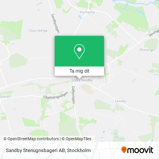 Sandby Stenugnsbageri AB karta