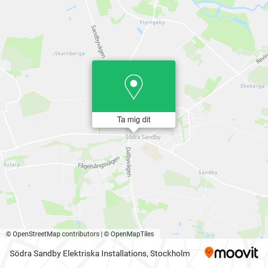 Södra Sandby Elektriska Installations karta