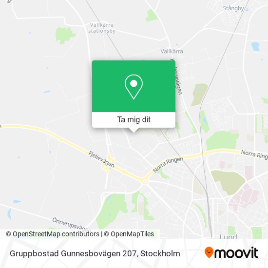 Gruppbostad Gunnesbovägen 207 karta