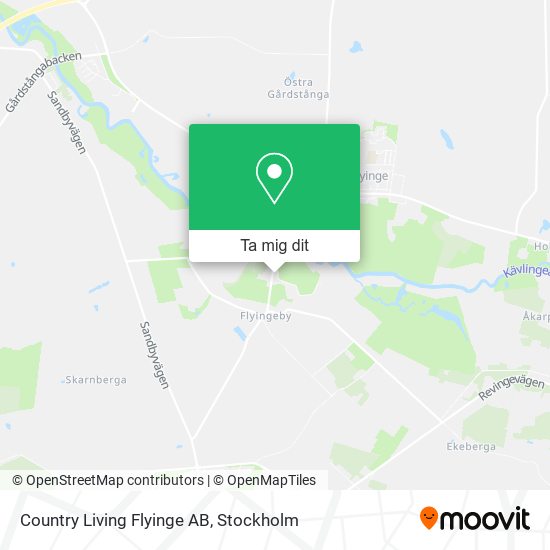Country Living Flyinge AB karta