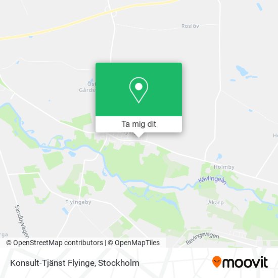 Konsult-Tjänst Flyinge karta