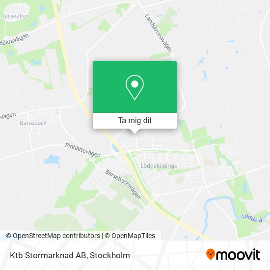 Ktb Stormarknad AB karta