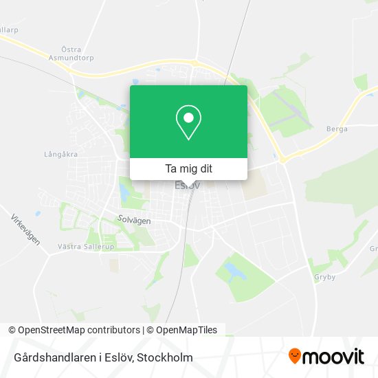 Gårdshandlaren i Eslöv karta