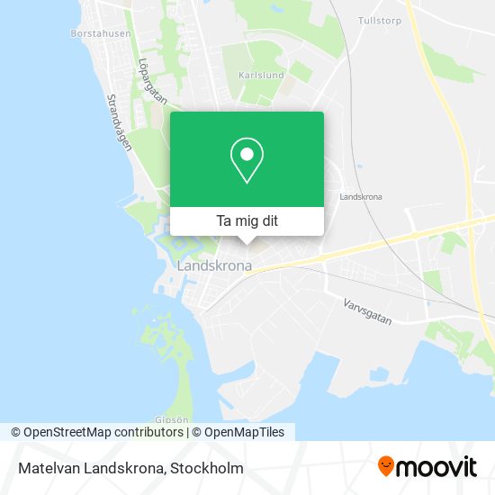 Matelvan Landskrona karta