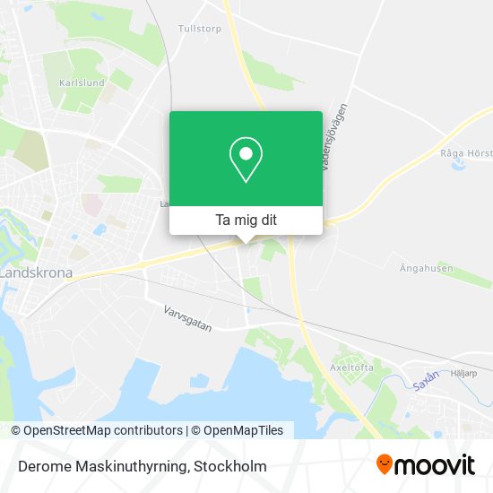 Derome Maskinuthyrning karta