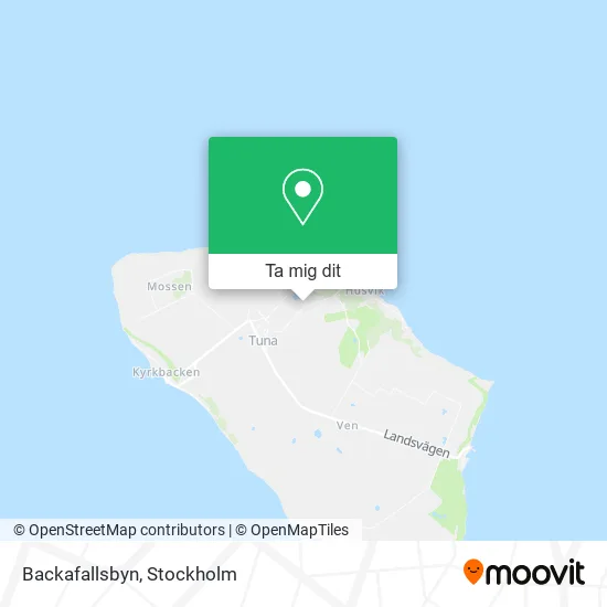 Backafallsbyn karta