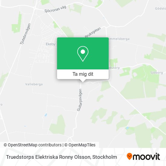 Truedstorps Elektriska Ronny Olsson karta