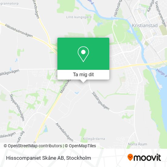 Hisscompaniet Skåne AB karta