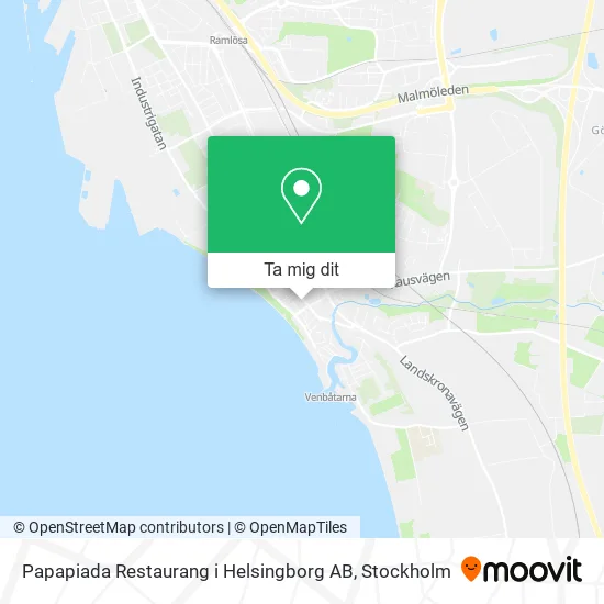 Papapiada Restaurang i Helsingborg AB karta