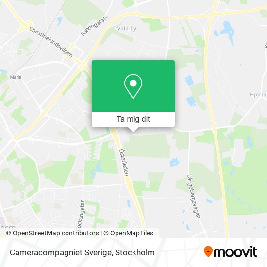 Cameracompagniet Sverige karta
