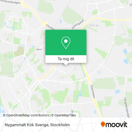 Nygammalt Kök Sverige karta