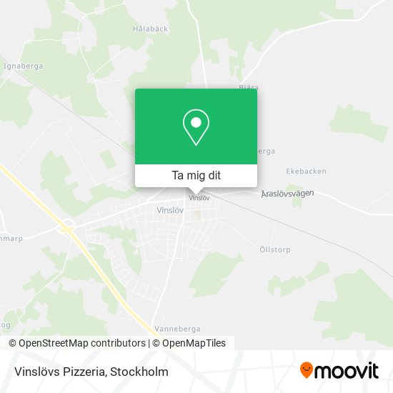 Vinslövs Pizzeria karta