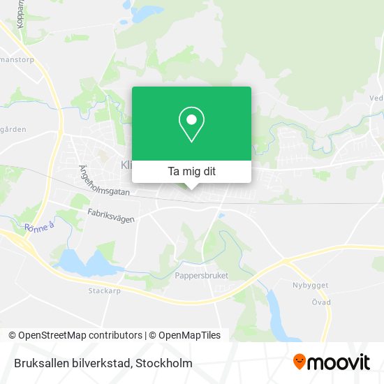 Bruksallen bilverkstad karta