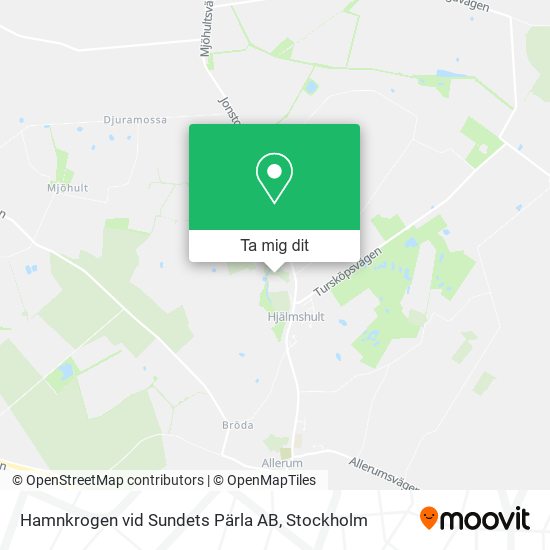 Hamnkrogen vid Sundets Pärla AB karta