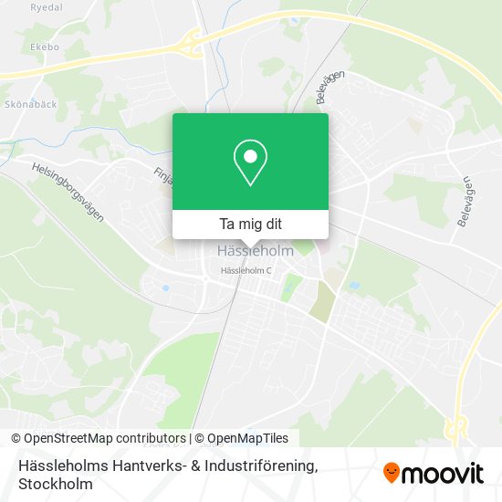 Hässleholms Hantverks- & Industriförening karta