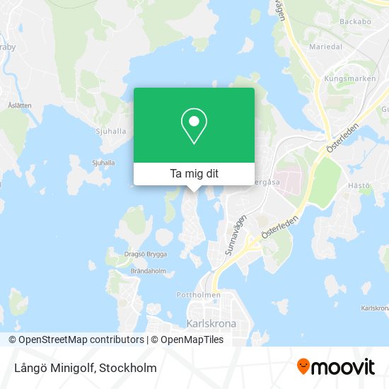 Långö Minigolf karta