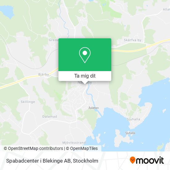 Spabadcenter i Blekinge AB karta