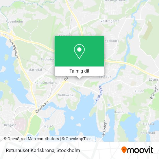 Returhuset Karlskrona karta