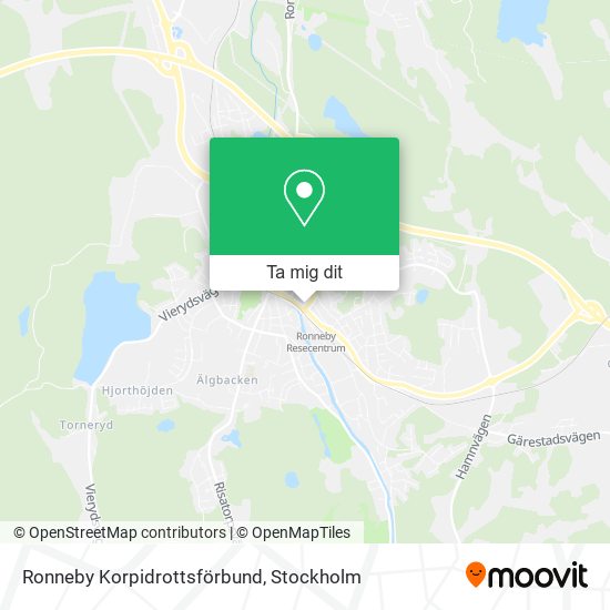 Ronneby Korpidrottsförbund karta