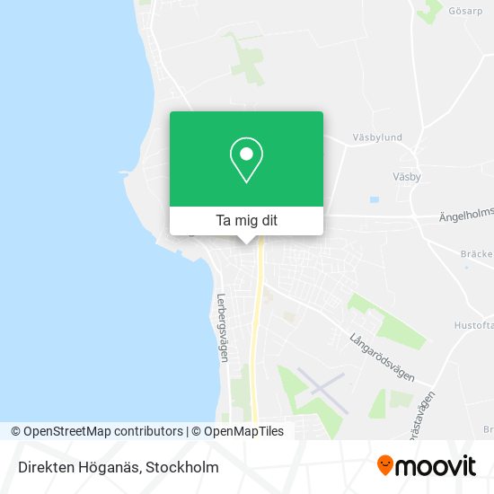 Direkten Höganäs karta